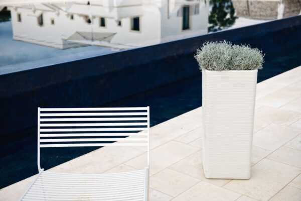 Pilone rigato portavaso linea "Shabby"